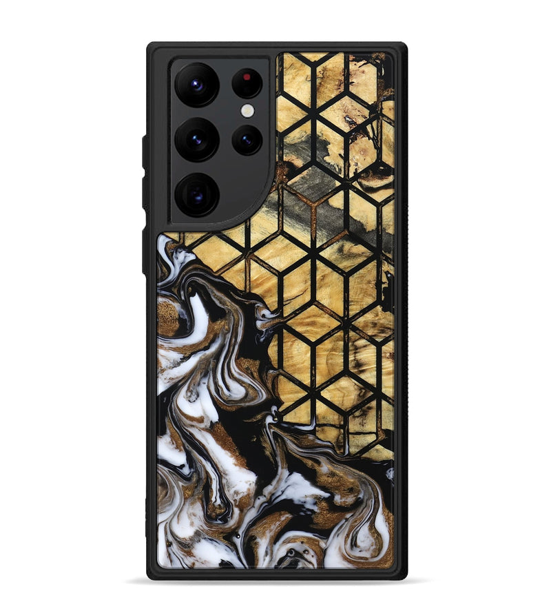 Galaxy S22 Ultra Wood Phone Case - Jasmin (Pattern, 800789)