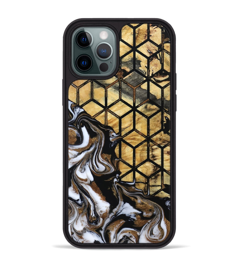 iPhone 12 Pro Max Wood Phone Case - Jasmin (Pattern, 800789)