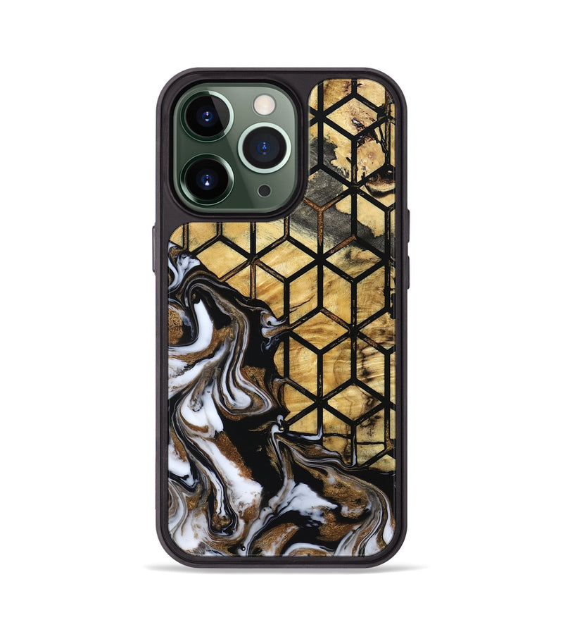 iPhone 13 Pro Wood Phone Case - Jasmin (Pattern, 800789)