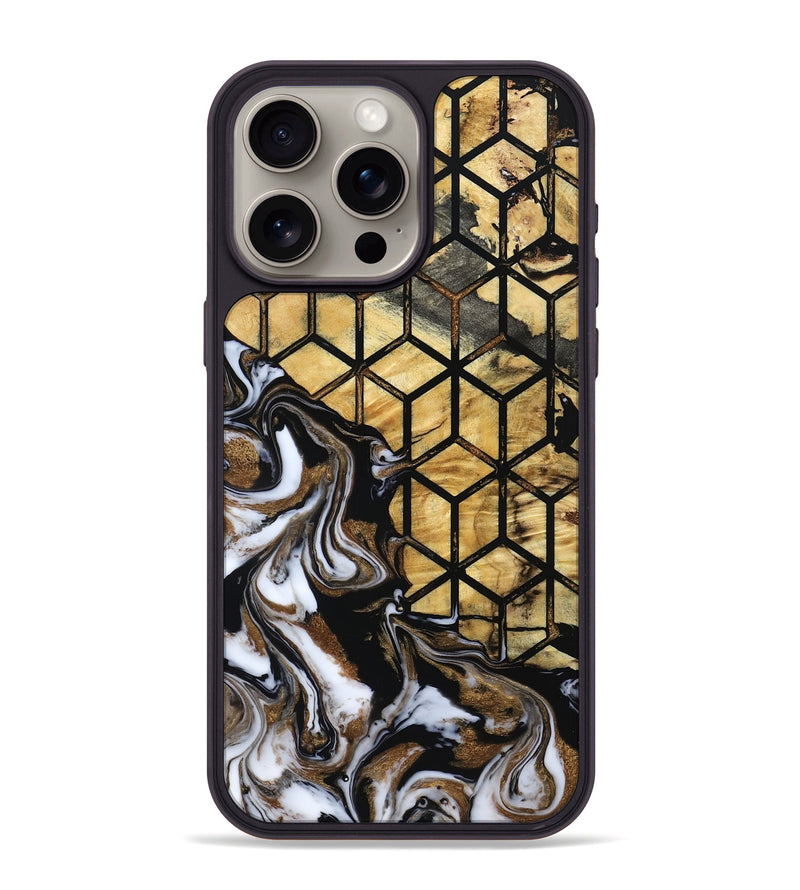 iPhone 15 Pro Max Wood Phone Case - Jasmin (Pattern, 800789)