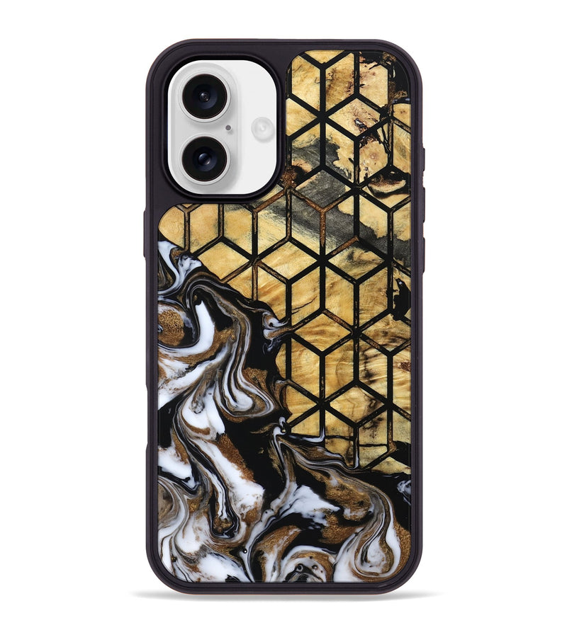 iPhone 16 Plus Wood Phone Case - Jasmin (Pattern, 800789)