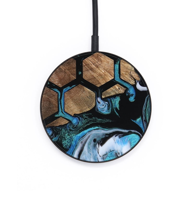 Circle Wood Wireless Charger - Maliyah (Pattern, 800791)