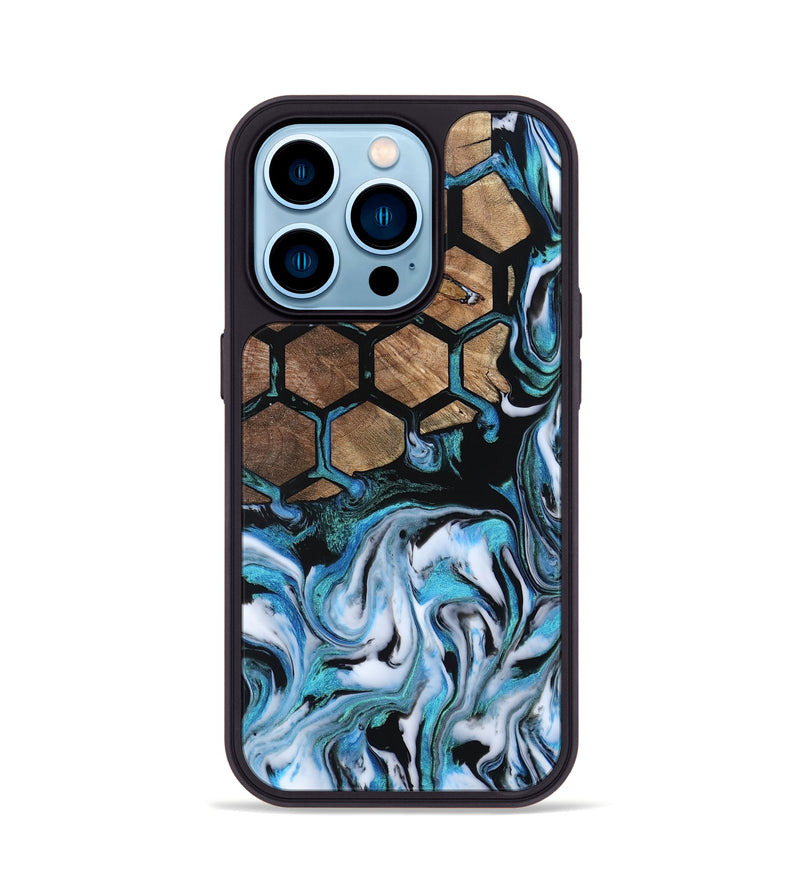 iPhone 14 Pro Wood Phone Case - Maliyah (Pattern, 800791)