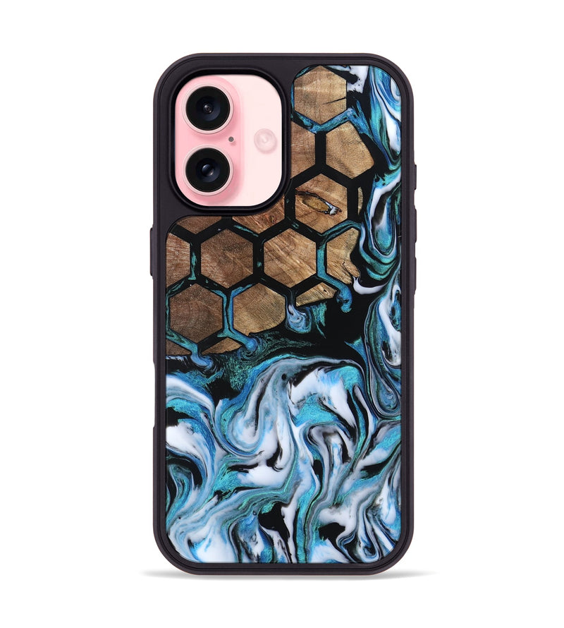 iPhone 16 Wood Phone Case - Maliyah (Pattern, 800791)
