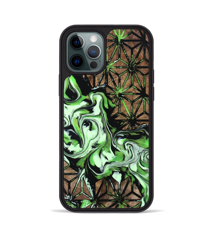 iPhone 12 Pro Wood Phone Case - Alesha (Pattern, 800792)