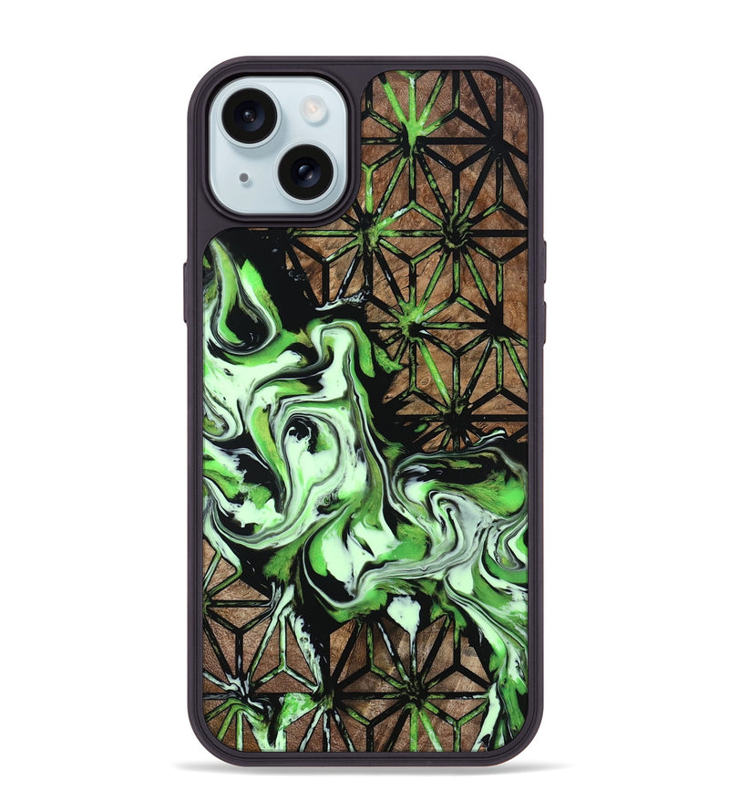 iPhone 15 Plus Wood Phone Case - Alesha (Pattern, 800792)
