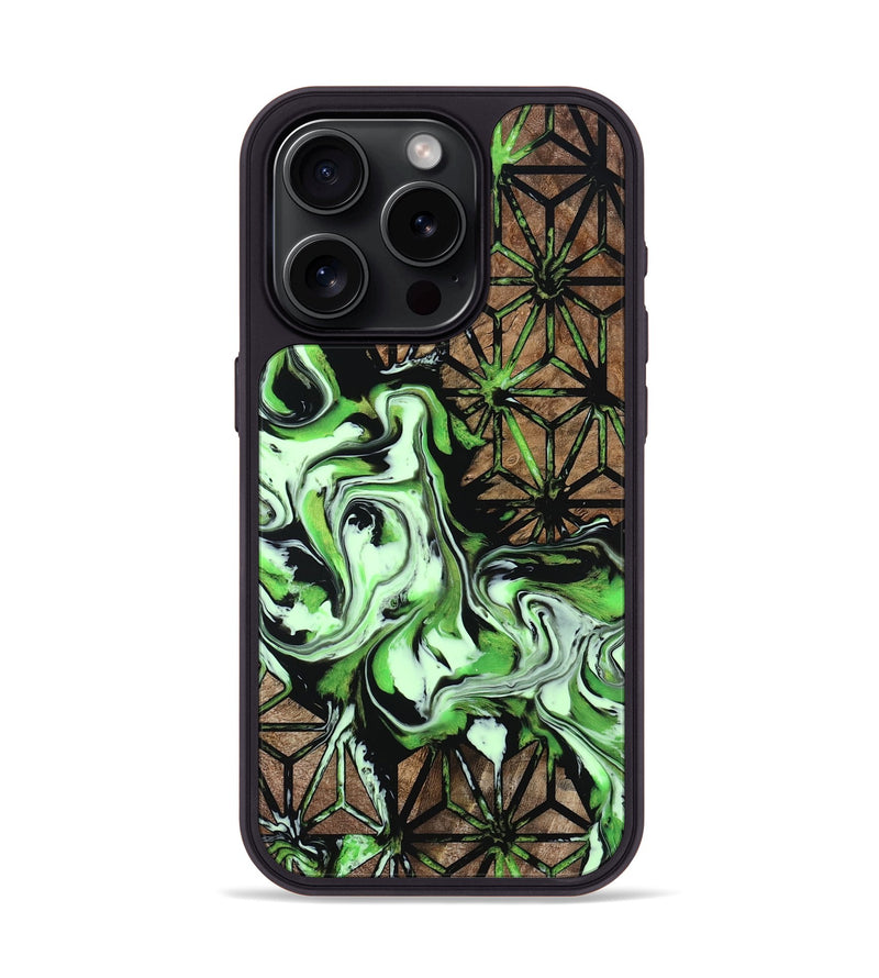 iPhone 15 Pro Wood Phone Case - Alesha (Pattern, 800792)