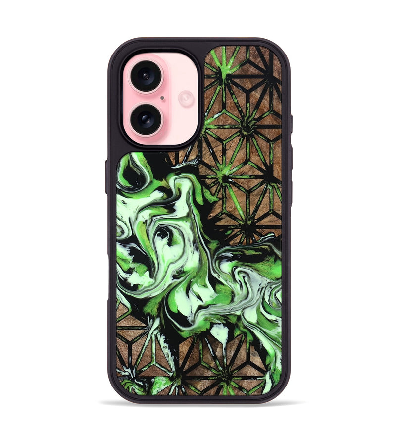 iPhone 16 Wood Phone Case - Alesha (Pattern, 800792)