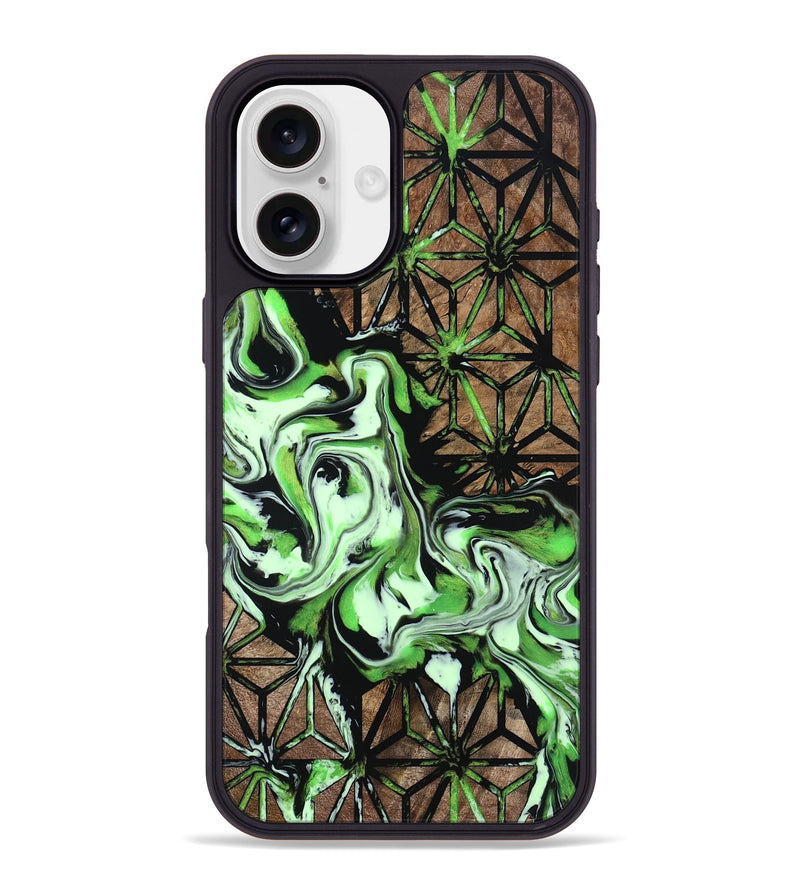 iPhone 16 Plus Wood Phone Case - Alesha (Pattern, 800792)