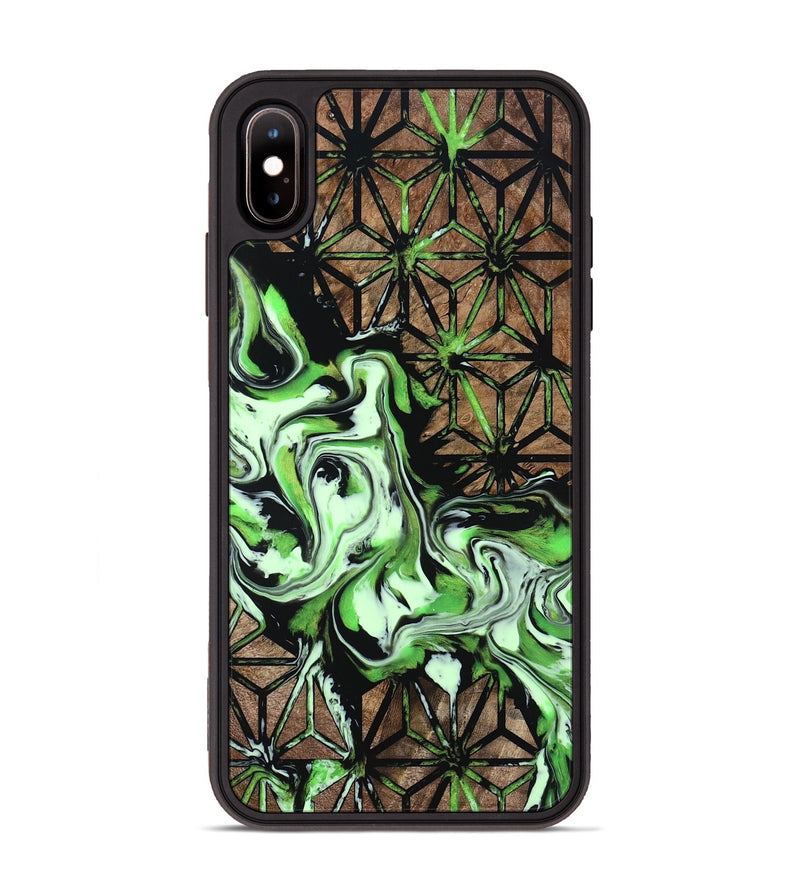 iPhone Xs Max Wood Phone Case - Alesha (Pattern, 800792)