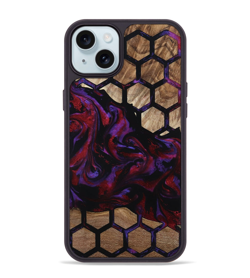 iPhone 15 Plus Wood Phone Case - Cathryn (Pattern, 800793)