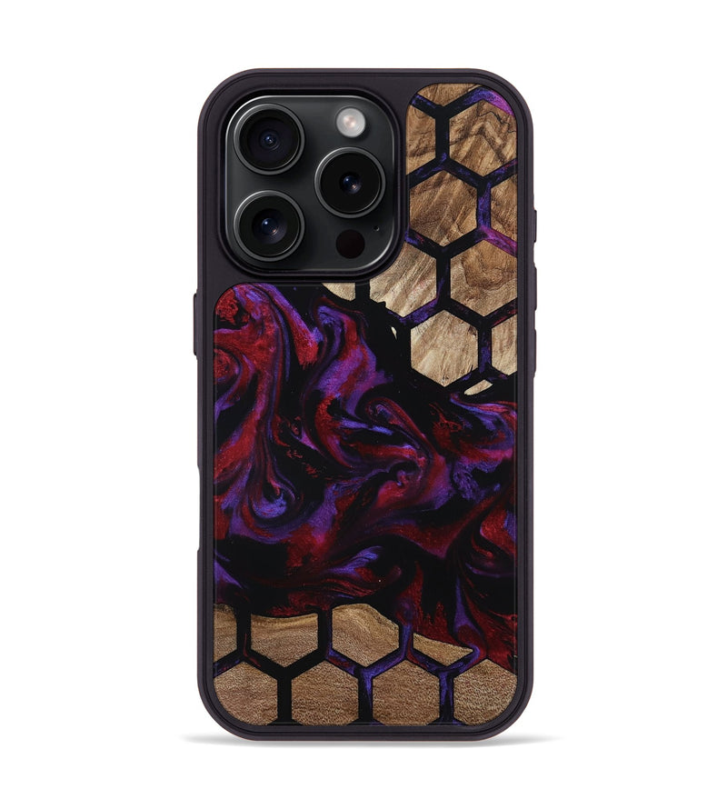 iPhone 16 Pro Wood Phone Case - Cathryn (Pattern, 800793)