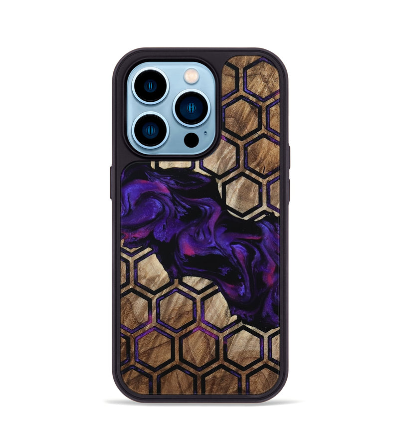 iPhone 14 Pro Wood Phone Case - Ashtyn (Pattern, 800795)