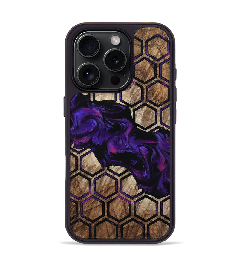 iPhone 16 Pro Wood Phone Case - Ashtyn (Pattern, 800795)