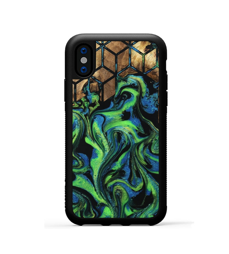 iPhone Xs Wood Phone Case - Millard (Pattern, 800796)