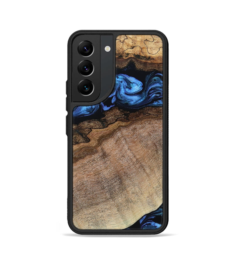 Galaxy S22 Wood Phone Case - Abel (Blue, 800803)