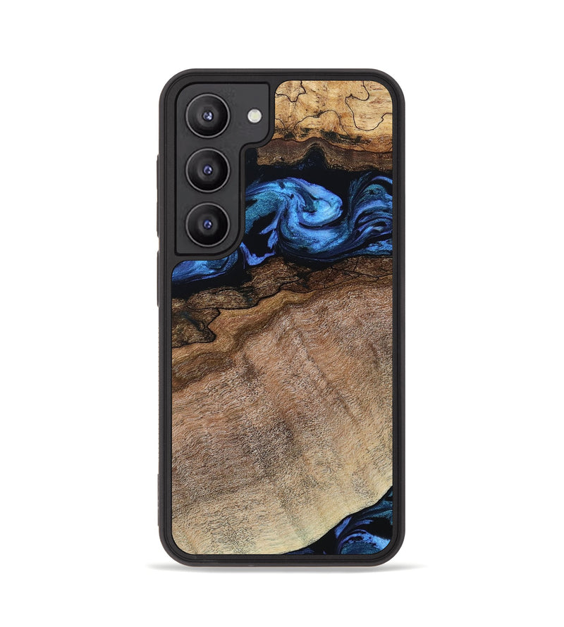 Galaxy S23 Wood Phone Case - Abel (Blue, 800803)