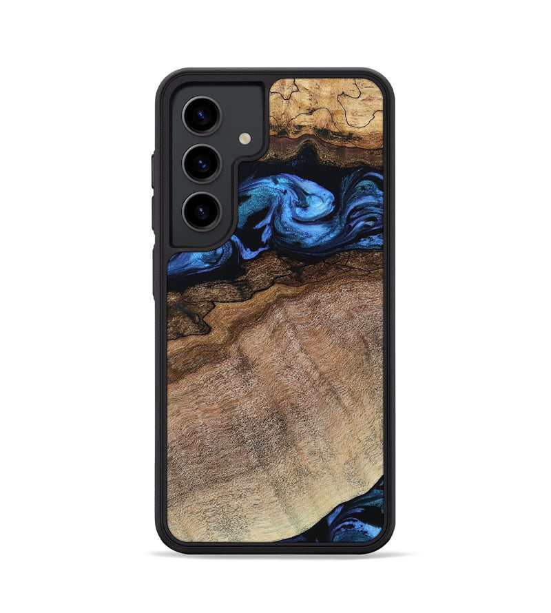 Galaxy S24 Wood Phone Case - Abel (Blue, 800803)