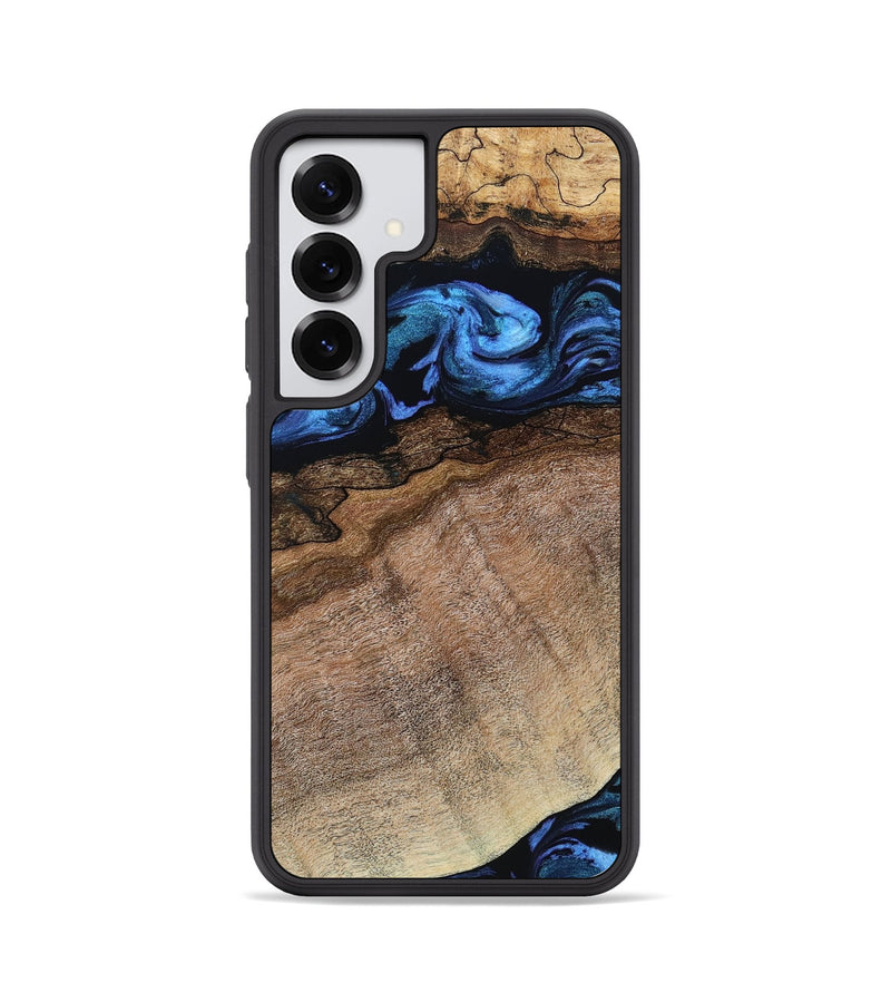 Galaxy S25 Wood Phone Case - Abel (Blue, 800803)