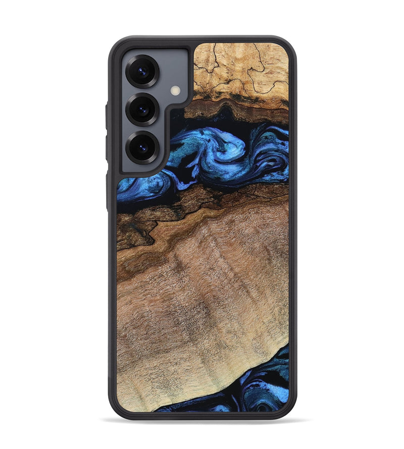 Galaxy S25 Plus Wood Phone Case - Abel (Blue, 800803)
