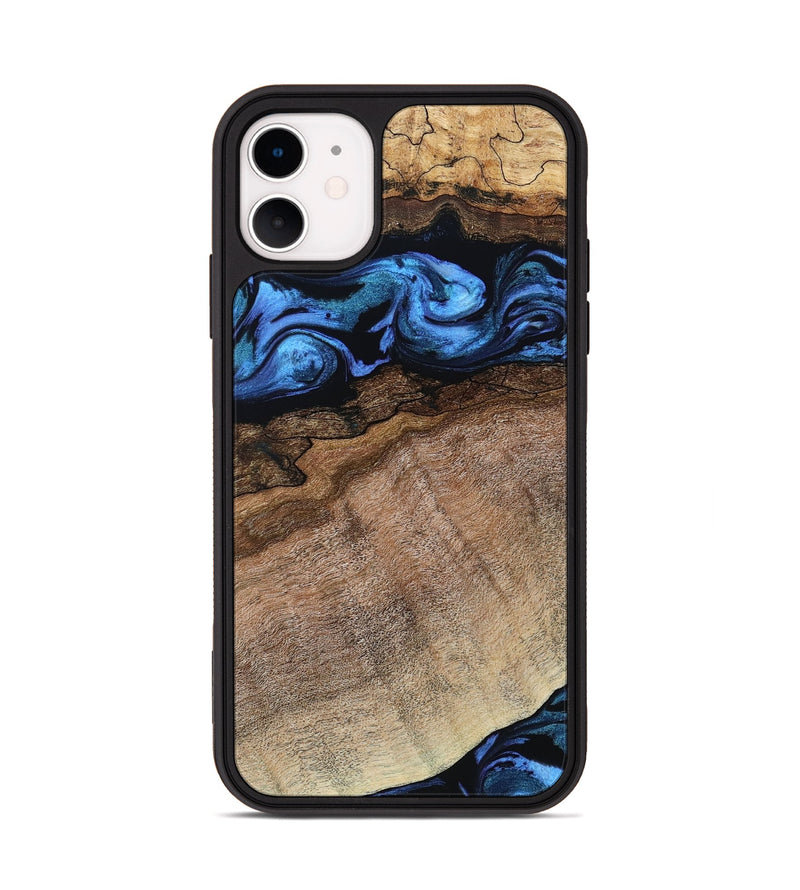 iPhone 11 Wood Phone Case - Abel (Blue, 800803)