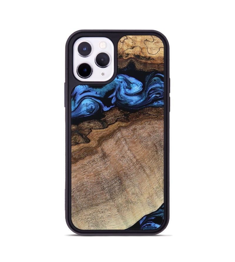 iPhone 11 Pro Wood Phone Case - Abel (Blue, 800803)