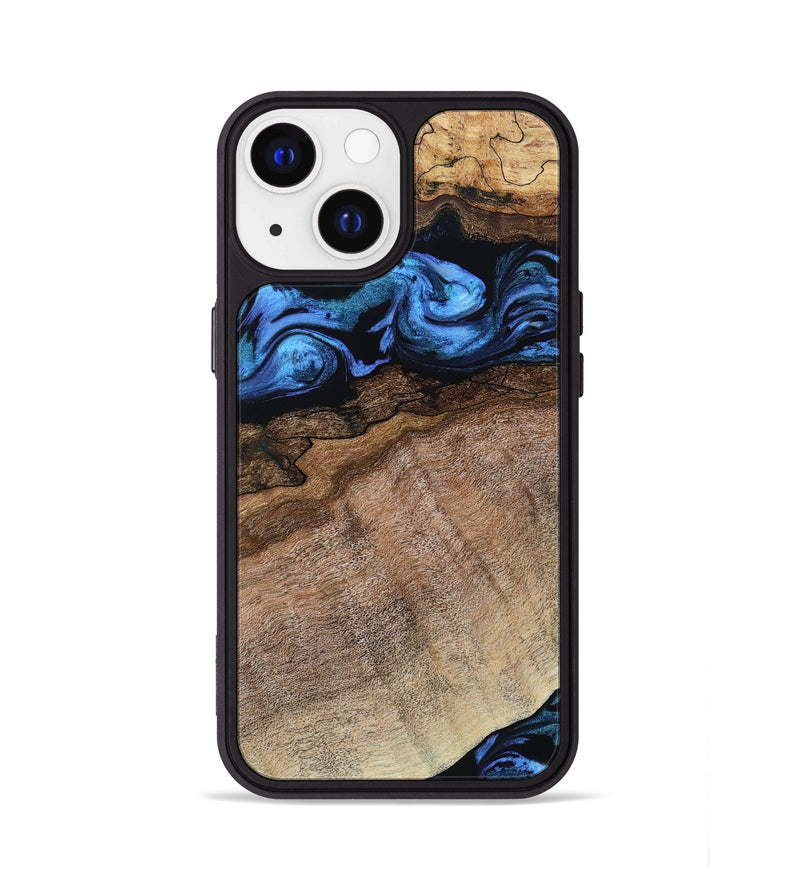 iPhone 13 Wood Phone Case - Abel (Blue, 800803)