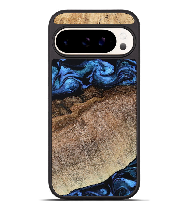 Pixel 9 Pro XL Wood Phone Case - Abel (Blue, 800803)