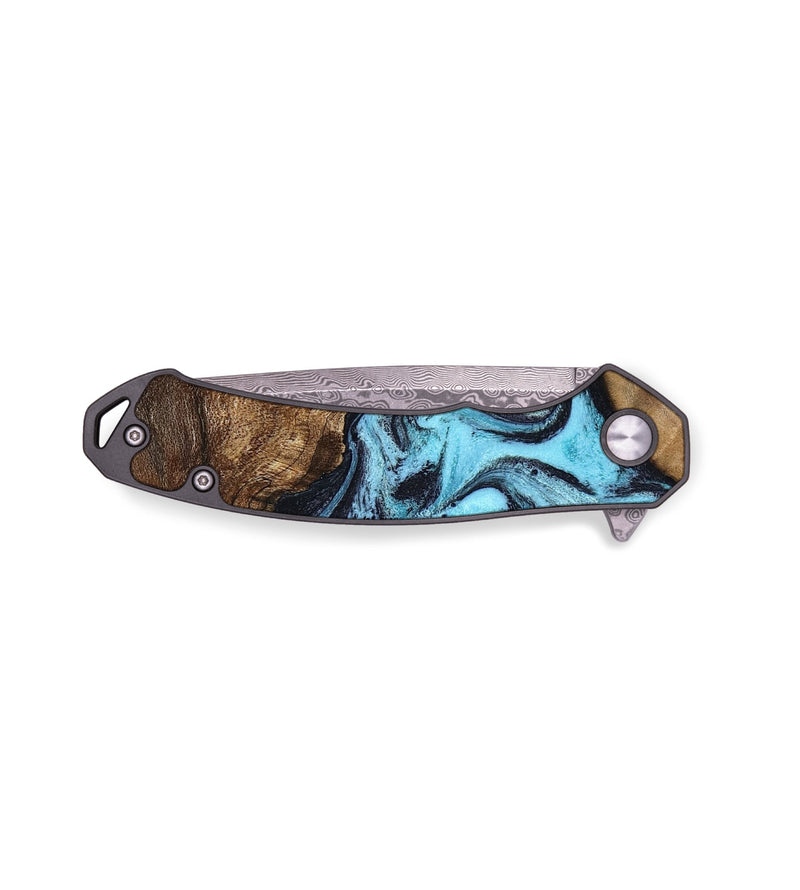 EDC Wood Pocket Knife - Macey (Blue, 800804)