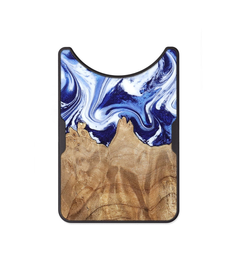 Alloy Wood Wallet - Maybell (Blue, 800805)