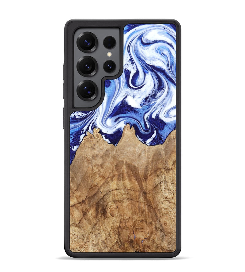 Galaxy S25 Ultra Wood Phone Case - Maybell (Blue, 800805)