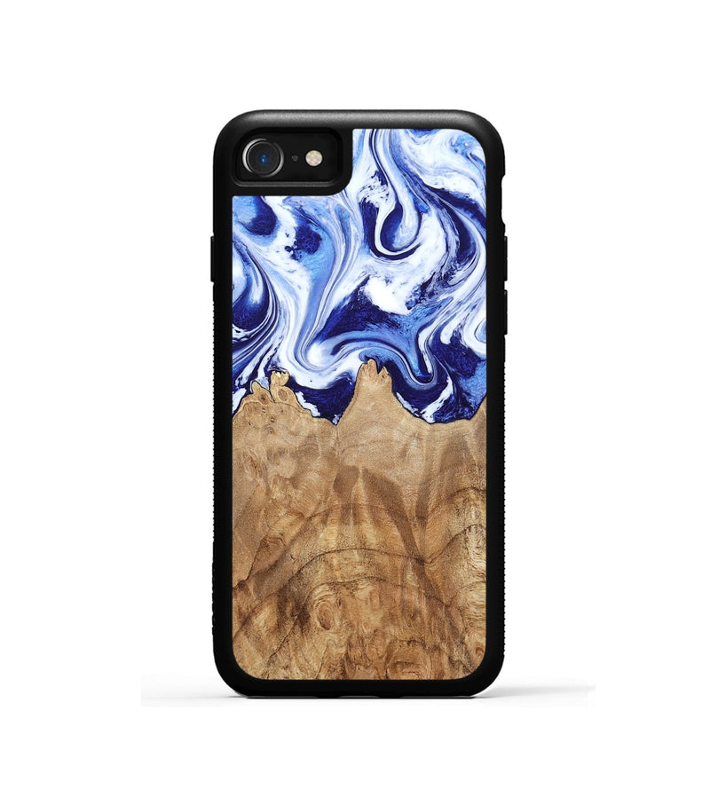 iPhone SE Wood Phone Case - Maybell (Blue, 800805)