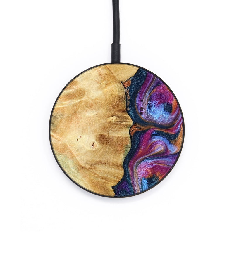 Circle Wood Wireless Charger - Marisol (Blue, 800807)