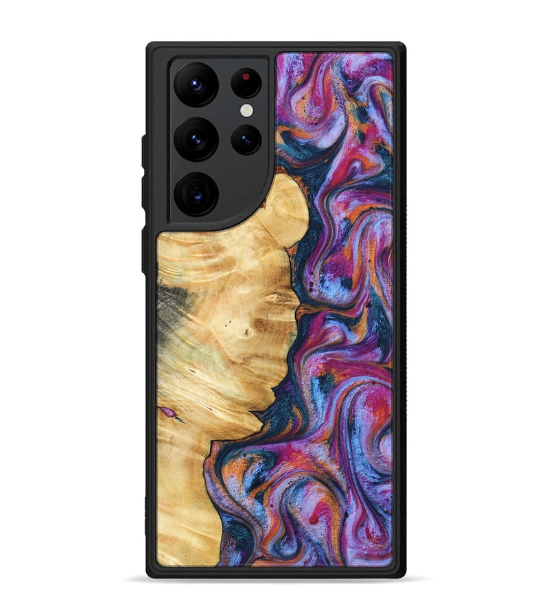 Galaxy S22 Ultra Wood Phone Case - Marisol (Blue, 800807)