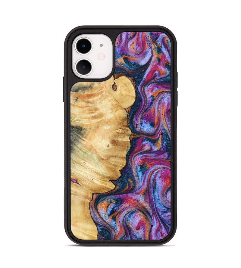iPhone 11 Wood Phone Case - Marisol (Blue, 800807)