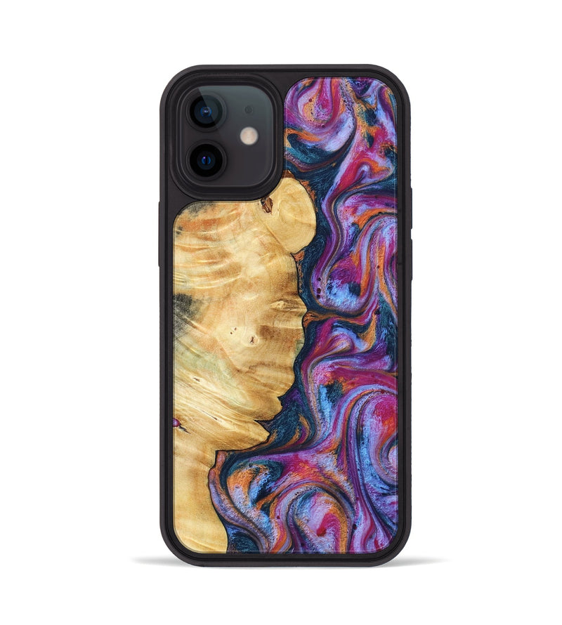 iPhone 12 Wood Phone Case - Marisol (Blue, 800807)