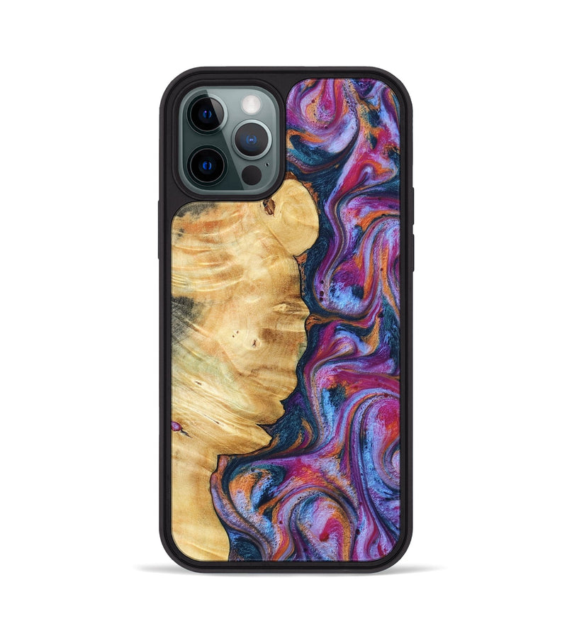 iPhone 12 Pro Wood Phone Case - Marisol (Blue, 800807)