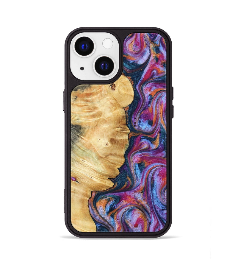 iPhone 13 Wood Phone Case - Marisol (Blue, 800807)