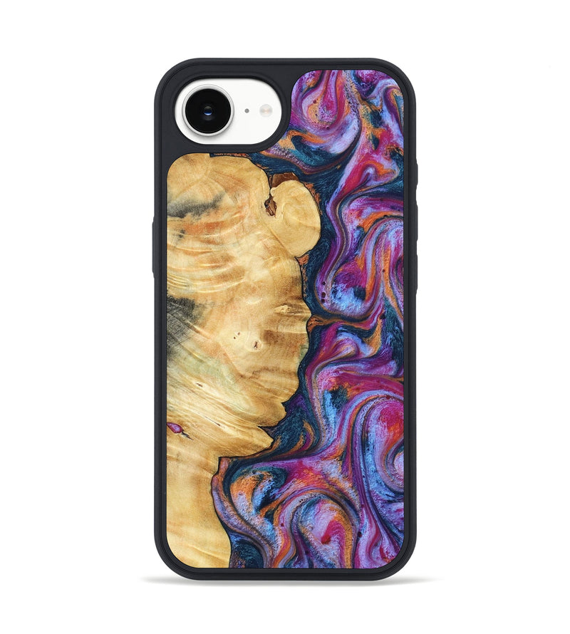 iPhone 16e Wood Phone Case - Marisol (Blue, 800807)