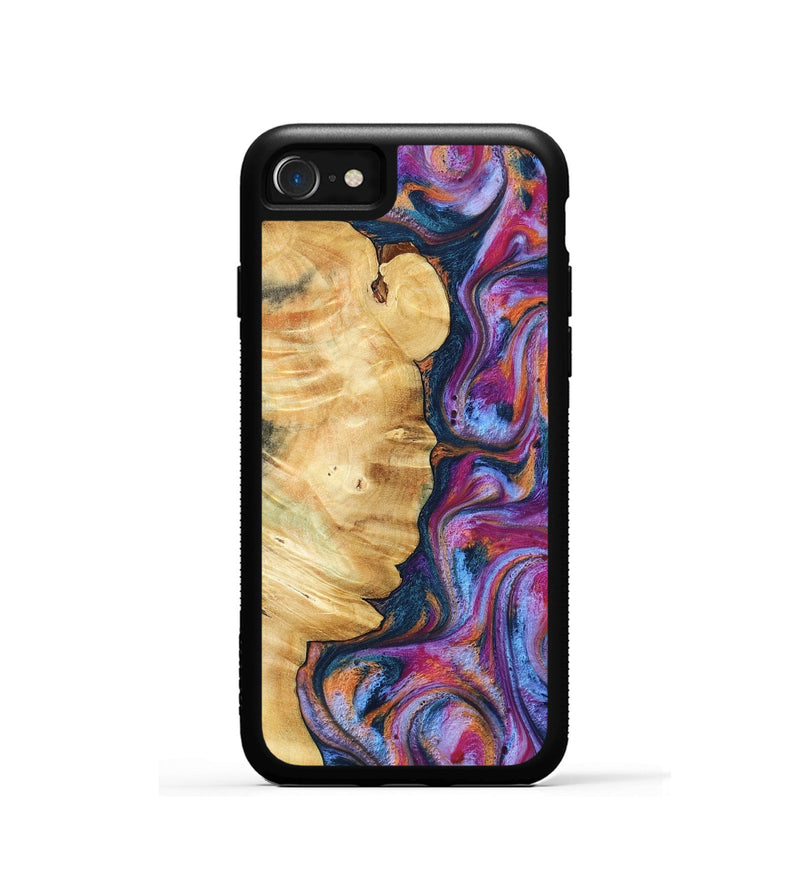 iPhone SE Wood Phone Case - Marisol (Blue, 800807)