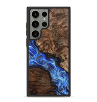 Galaxy S23 Ultra Wood Phone Case - Johnie (Blue, 800809)