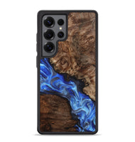 Galaxy S25 Ultra Wood Phone Case - Johnie (Blue, 800809)