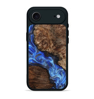 iPhone 17 Air Wood Phone Case - Johnie (Blue, 800809)