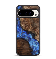 Pixel 9 Pro Wood Phone Case - Johnie (Blue, 800809)