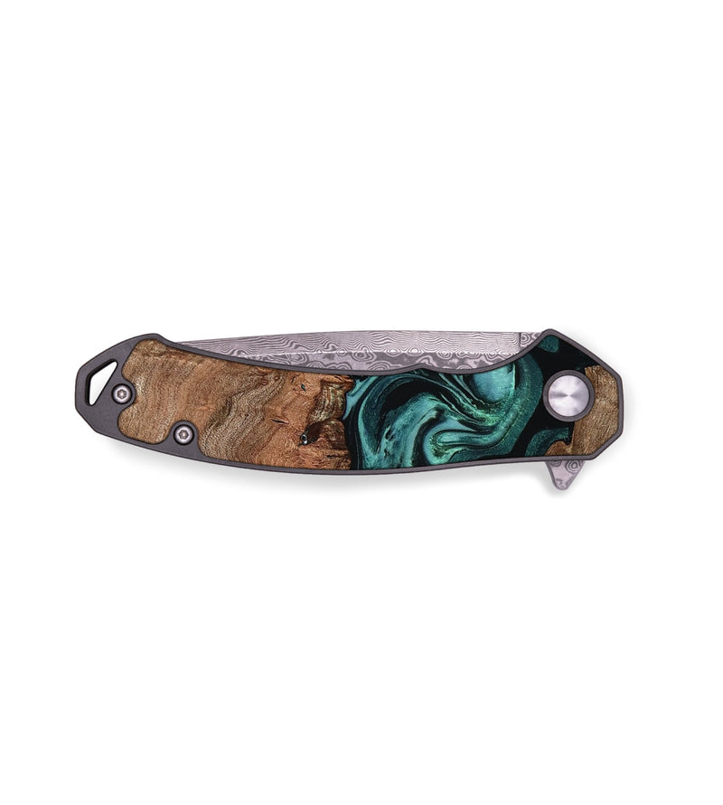 EDC Wood Pocket Knife - Farrah (Green, 800813)