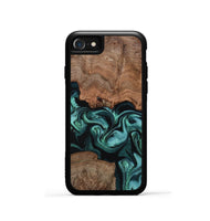 iPhone SE Wood Phone Case - Farrah (Green, 800813)