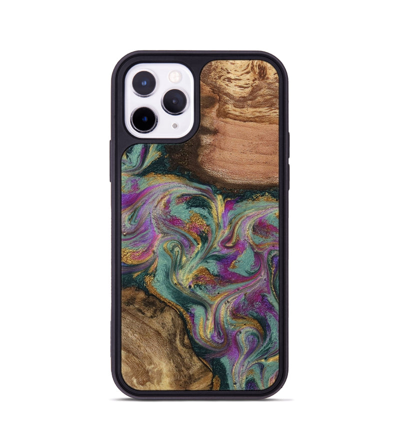 iPhone 11 Pro Wood Phone Case - Dayna (Green, 800814)