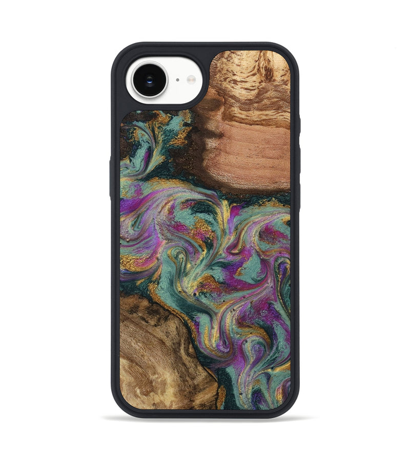 iPhone 16e Wood Phone Case - Dayna (Green, 800814)