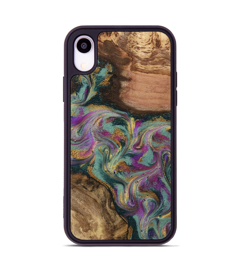 iPhone Xr Wood Phone Case - Dayna (Green, 800814)
