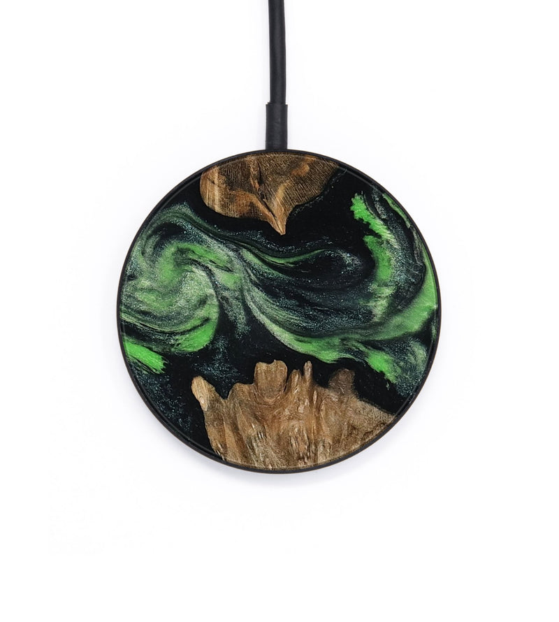Circle Wood Wireless Charger - Andre (Green, 800815)